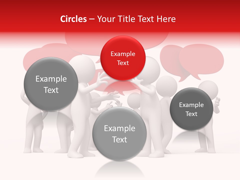 Debate Design Bubble PowerPoint Template