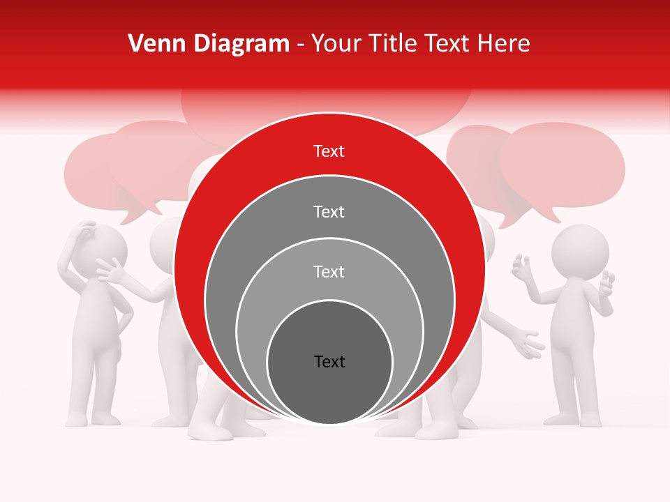 Debate Design Bubble PowerPoint Template