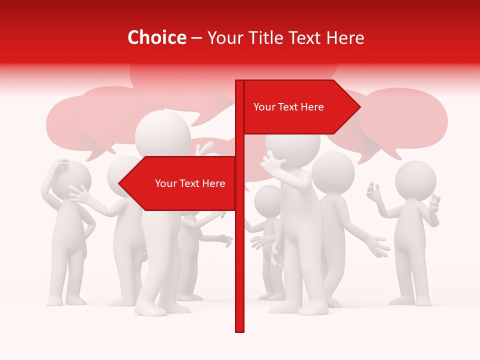 Debate Design Bubble PowerPoint Template