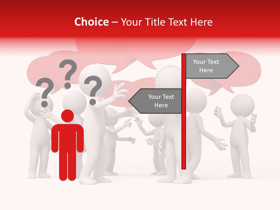 Debate Design Bubble PowerPoint Template