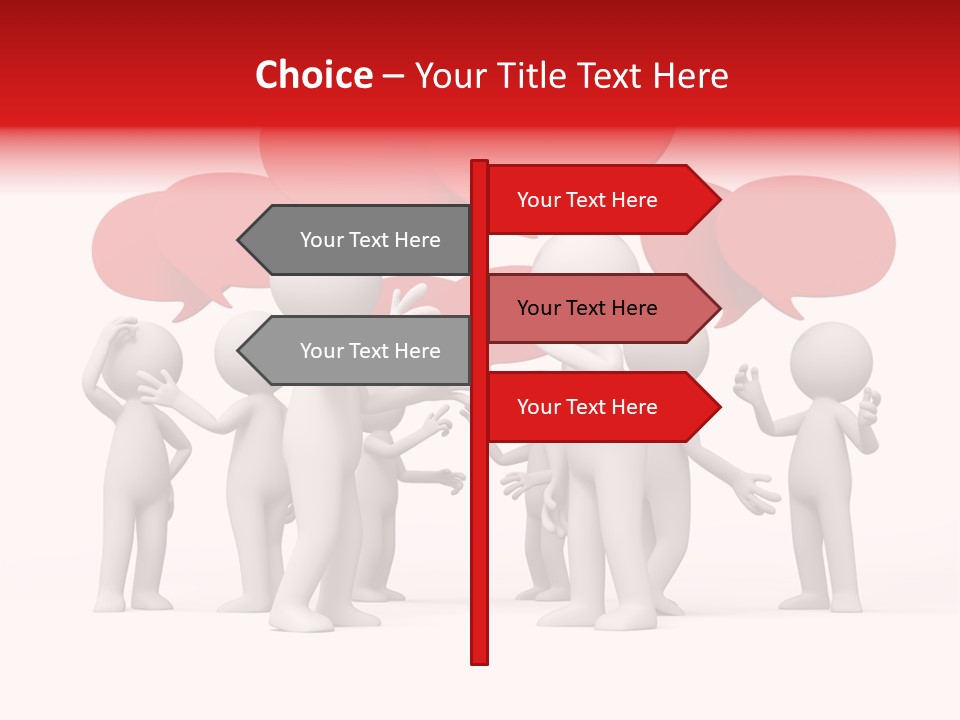 Debate Design Bubble PowerPoint Template