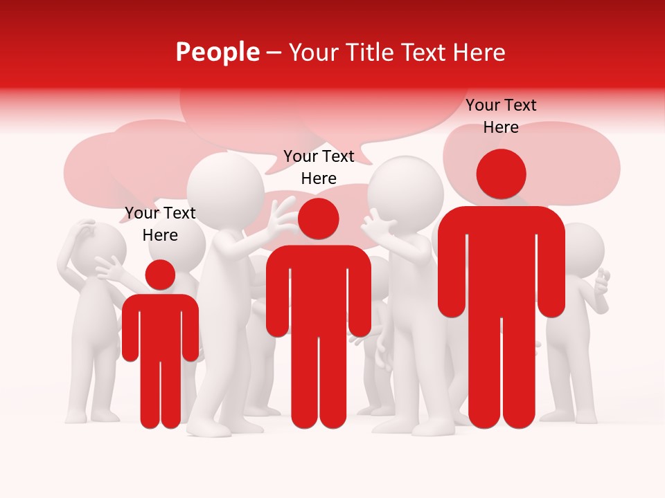 Debate Design Bubble PowerPoint Template