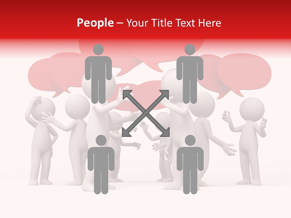 Debate Design Bubble PowerPoint Template