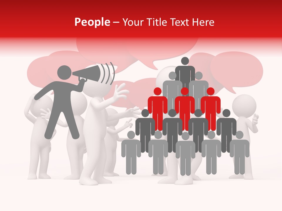 Debate Design Bubble PowerPoint Template