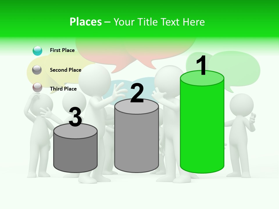 White Debate Conversation PowerPoint Template