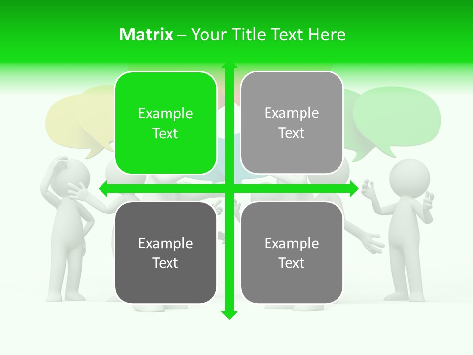 White Debate Conversation PowerPoint Template
