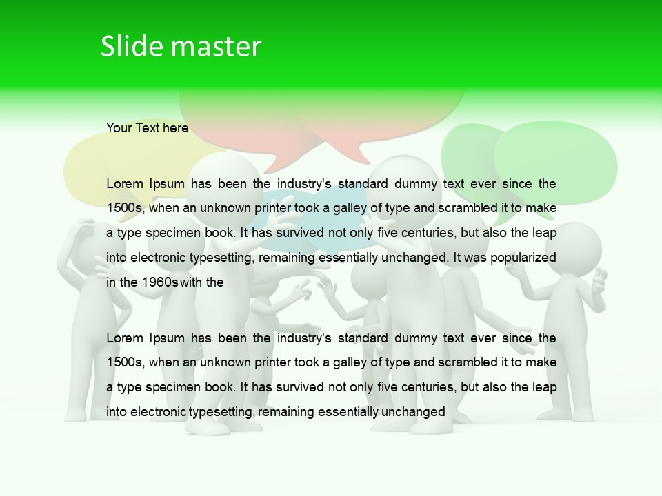 White Debate Conversation PowerPoint Template