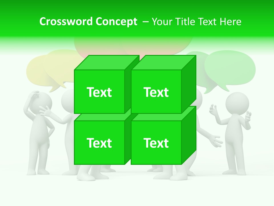 White Debate Conversation PowerPoint Template