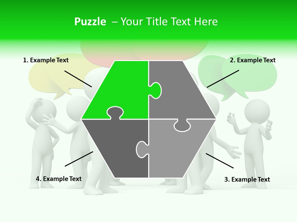 White Debate Conversation PowerPoint Template