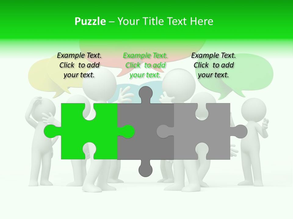 White Debate Conversation PowerPoint Template