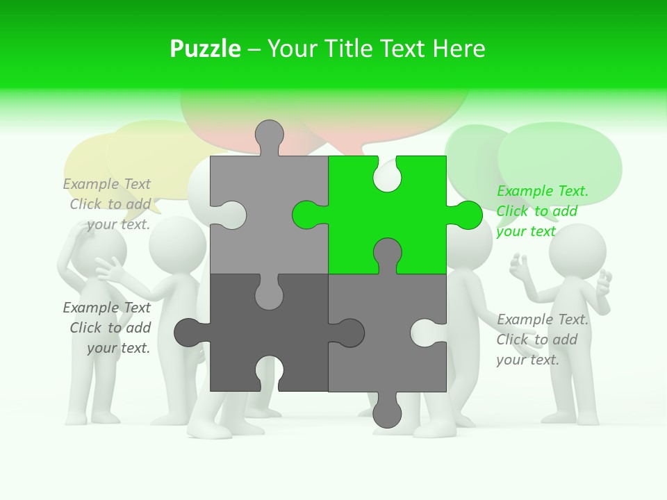 White Debate Conversation PowerPoint Template