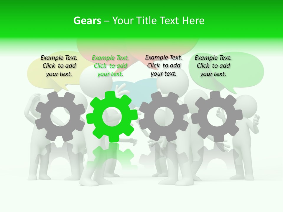 White Debate Conversation PowerPoint Template