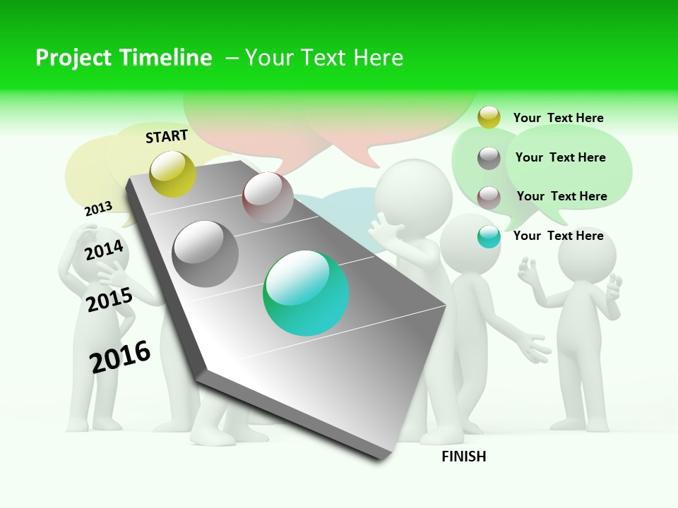 White Debate Conversation PowerPoint Template