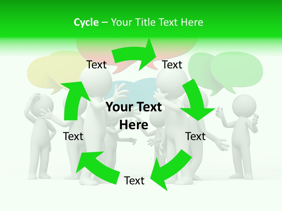 White Debate Conversation PowerPoint Template