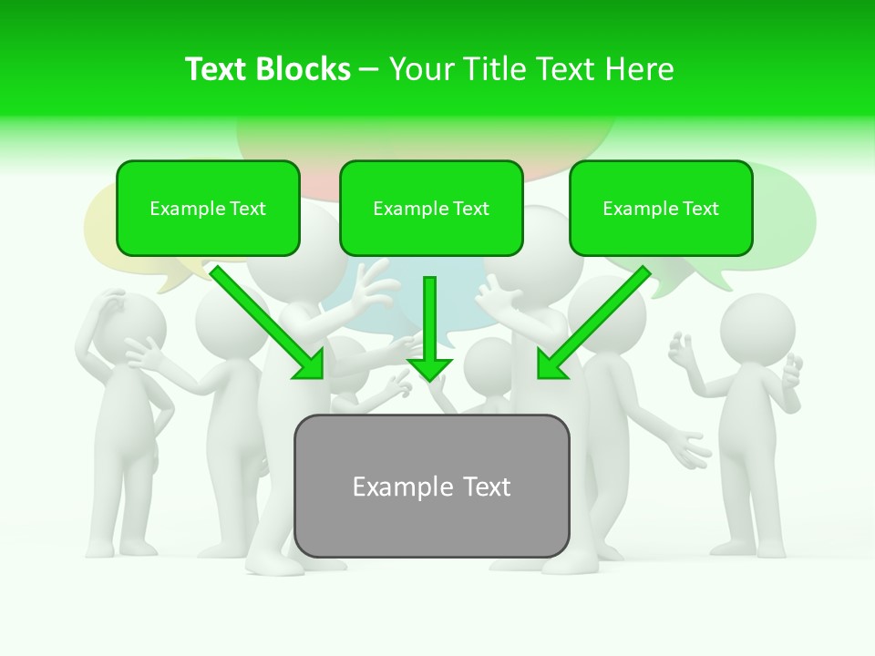 White Debate Conversation PowerPoint Template