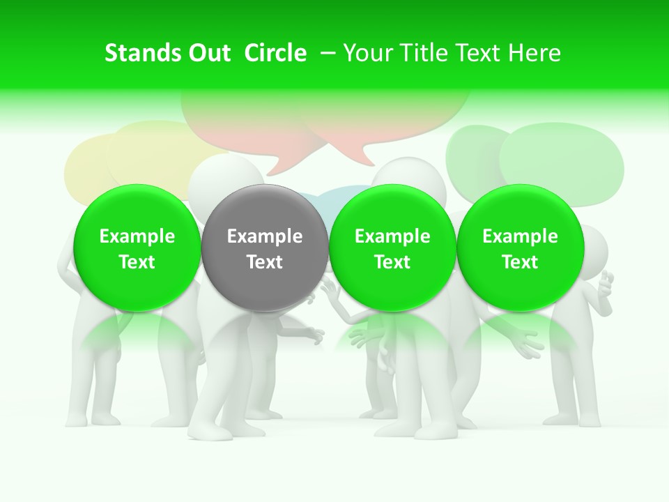 White Debate Conversation PowerPoint Template