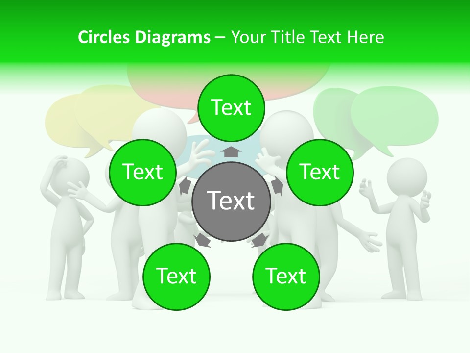 White Debate Conversation PowerPoint Template