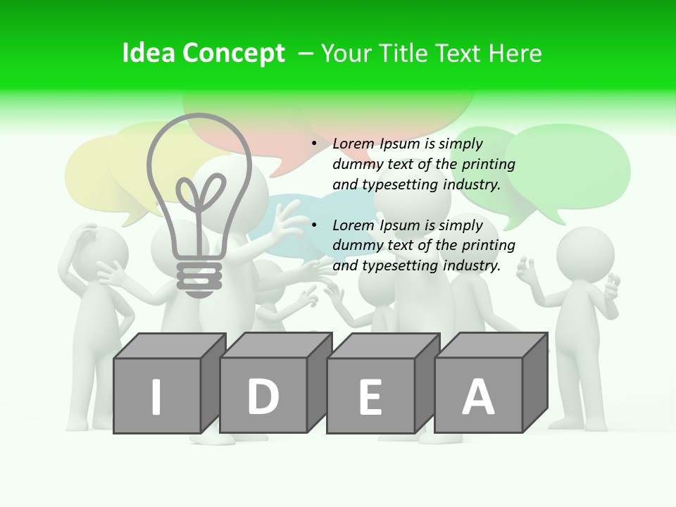 White Debate Conversation PowerPoint Template