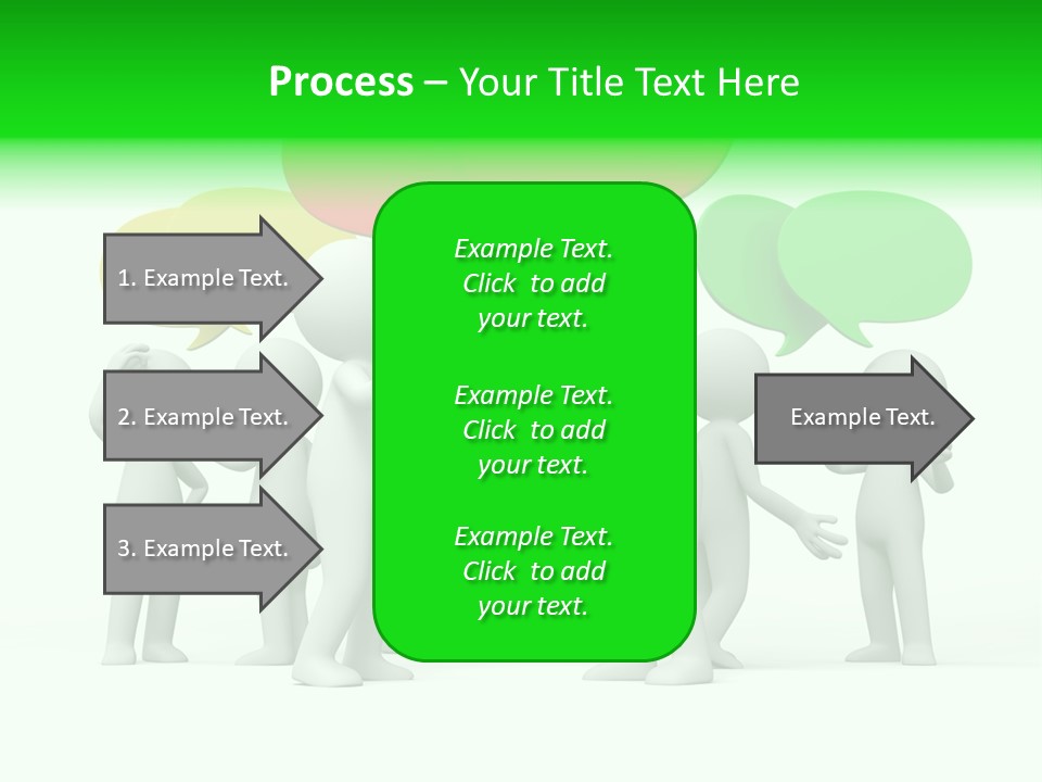 White Debate Conversation PowerPoint Template