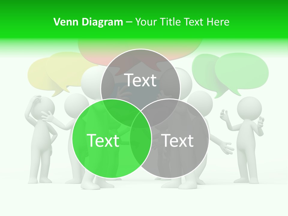 White Debate Conversation PowerPoint Template