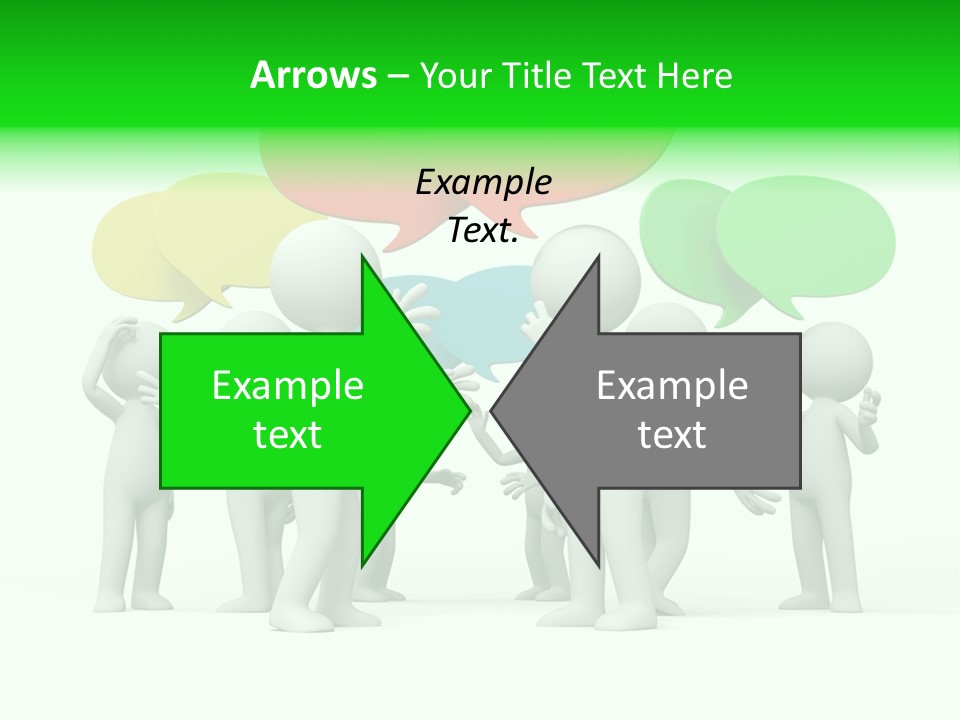 White Debate Conversation PowerPoint Template