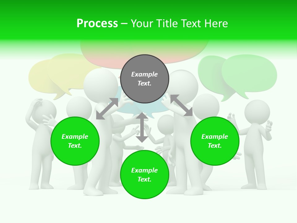 White Debate Conversation PowerPoint Template