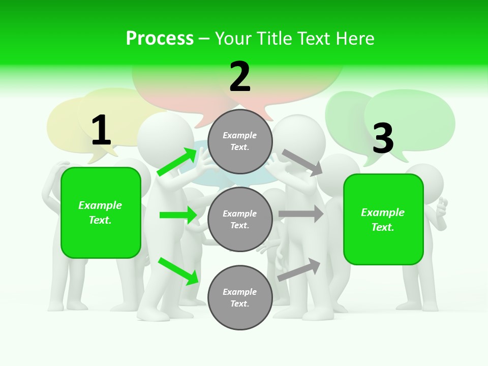 White Debate Conversation PowerPoint Template