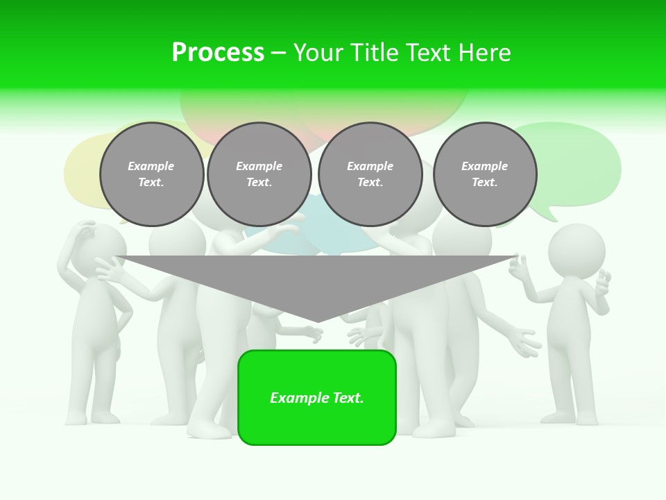 White Debate Conversation PowerPoint Template