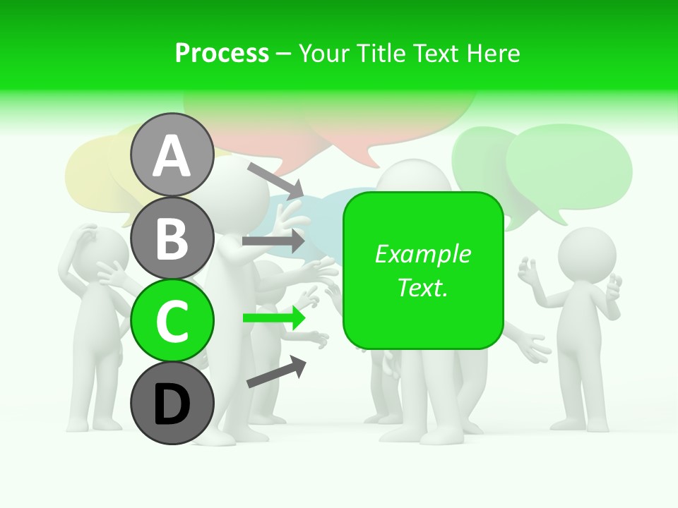 White Debate Conversation PowerPoint Template