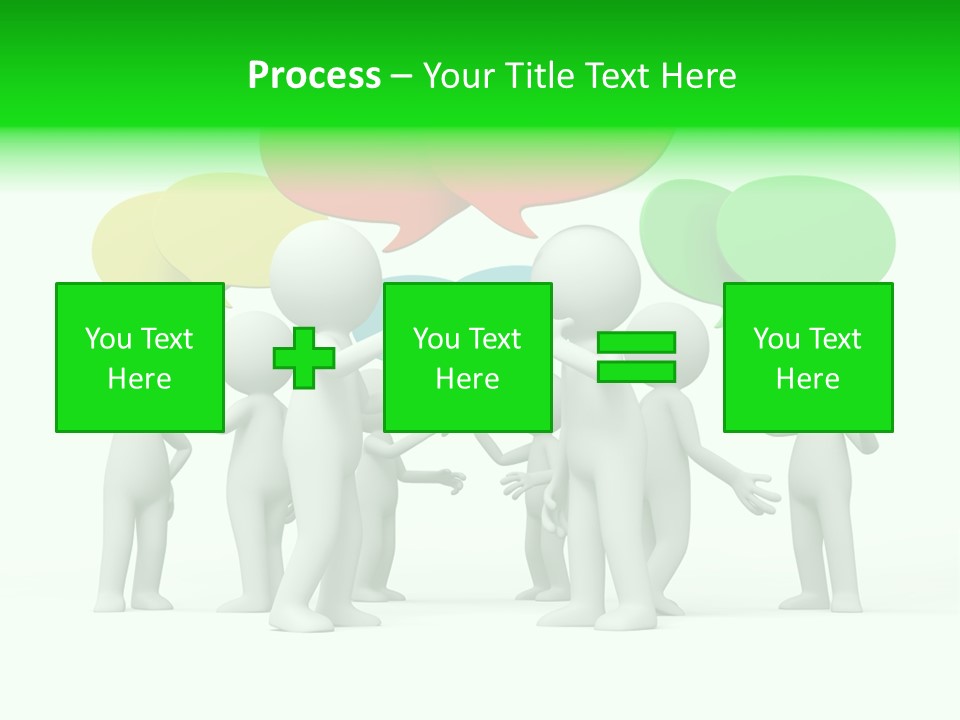 White Debate Conversation PowerPoint Template