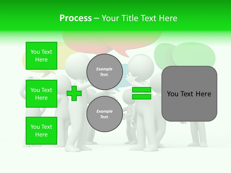 White Debate Conversation PowerPoint Template