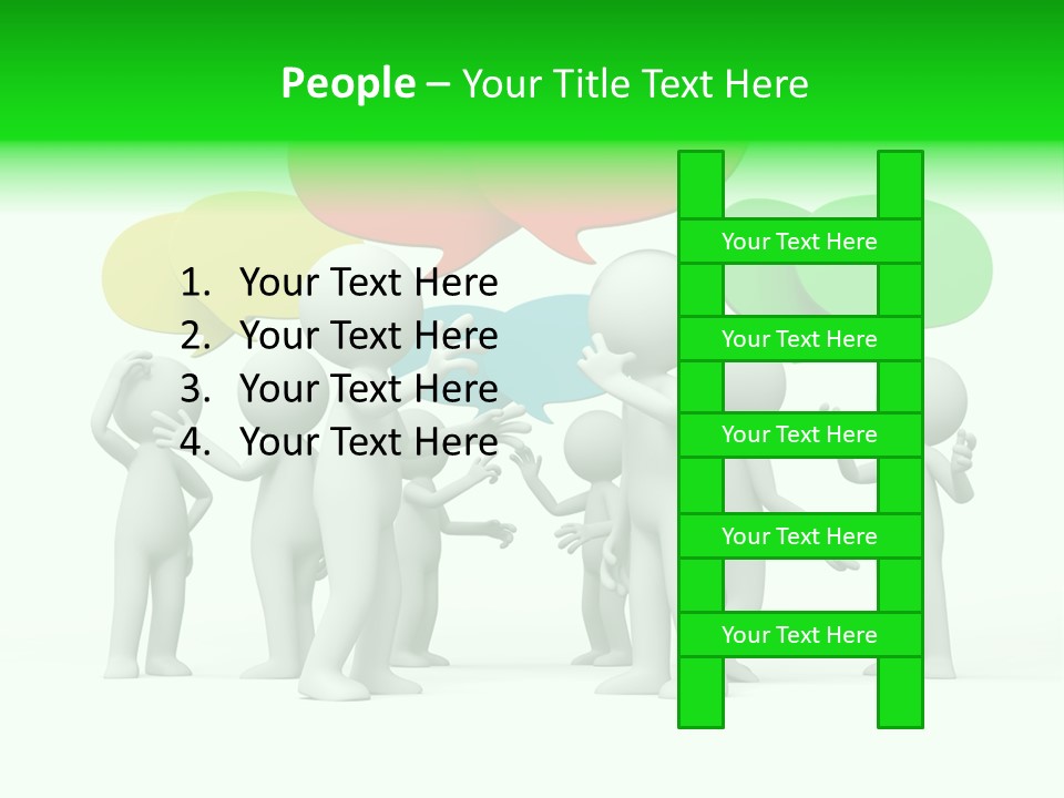 White Debate Conversation PowerPoint Template