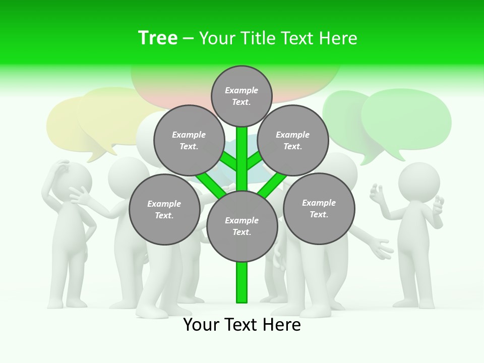 White Debate Conversation PowerPoint Template