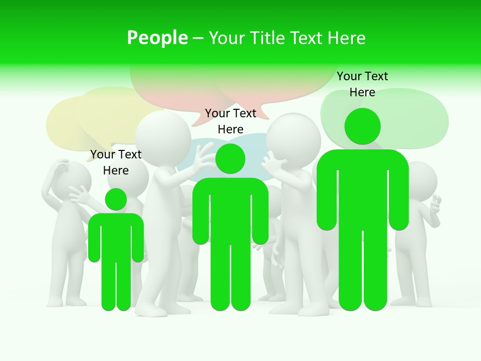 White Debate Conversation PowerPoint Template