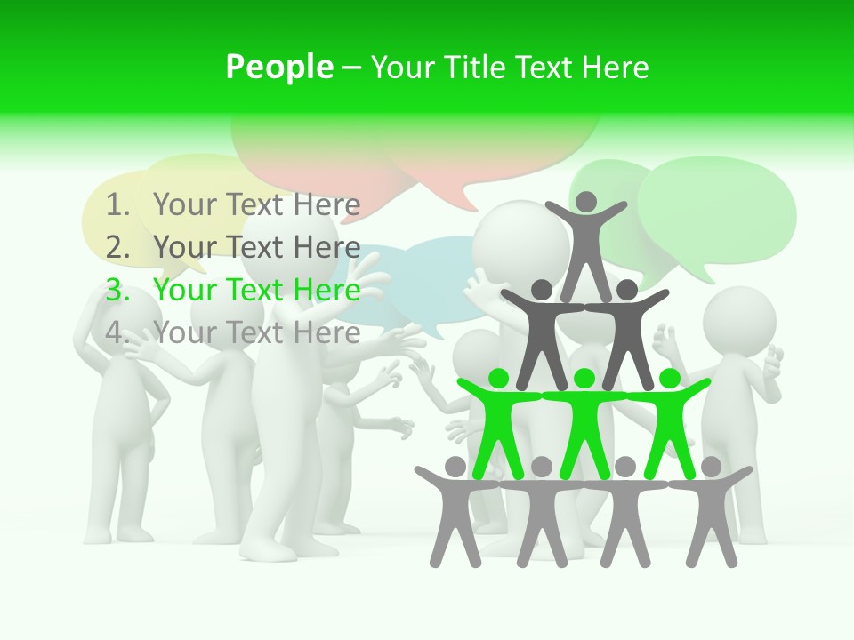 White Debate Conversation PowerPoint Template