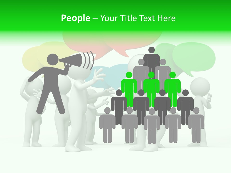 White Debate Conversation PowerPoint Template