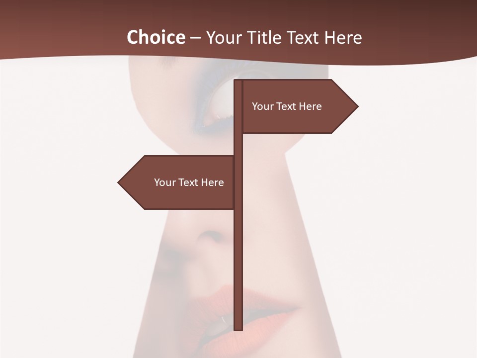 Examining Mystery Door PowerPoint Template