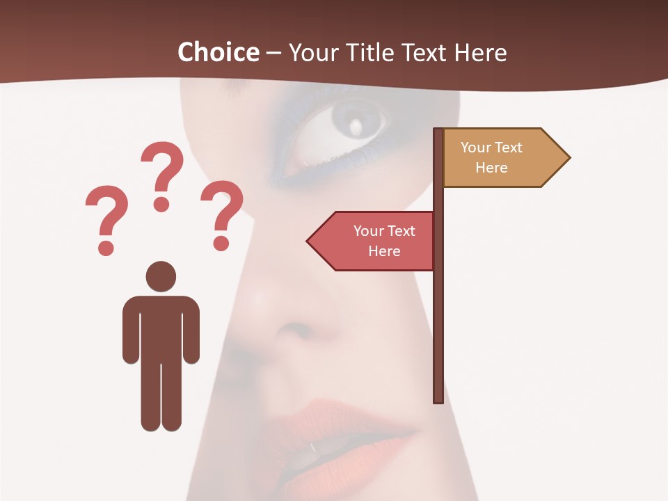 Examining Mystery Door PowerPoint Template