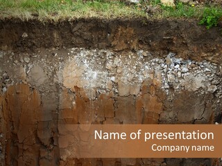 Layered Topsoil View PowerPoint Template