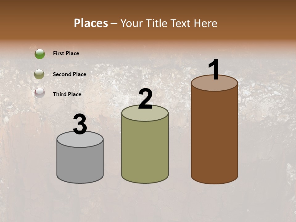 Layered Topsoil View PowerPoint Template