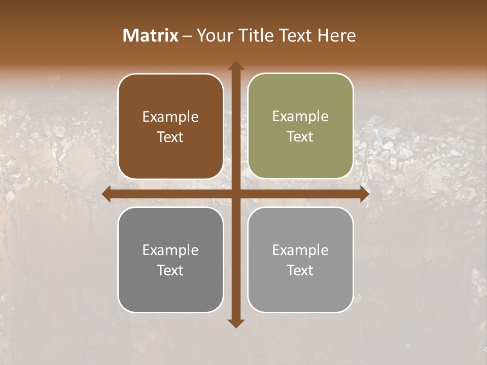 Layered Topsoil View PowerPoint Template