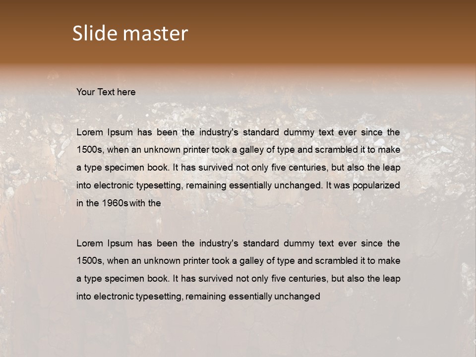 Layered Topsoil View PowerPoint Template