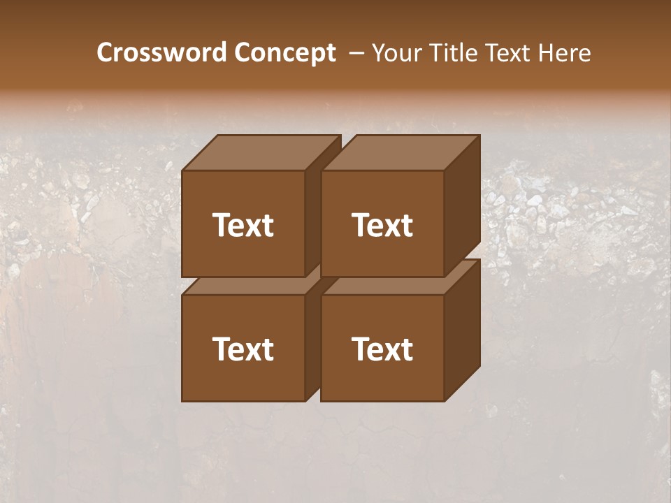 Layered Topsoil View PowerPoint Template