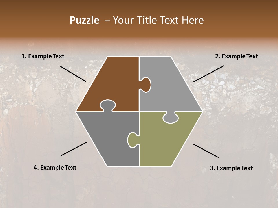 Layered Topsoil View PowerPoint Template