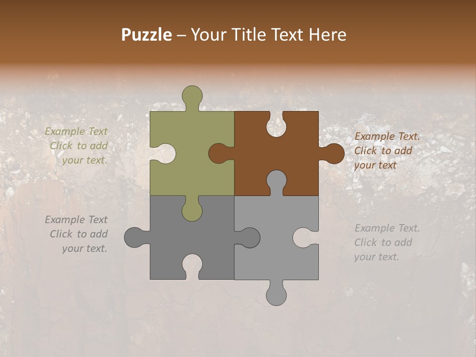 Layered Topsoil View PowerPoint Template