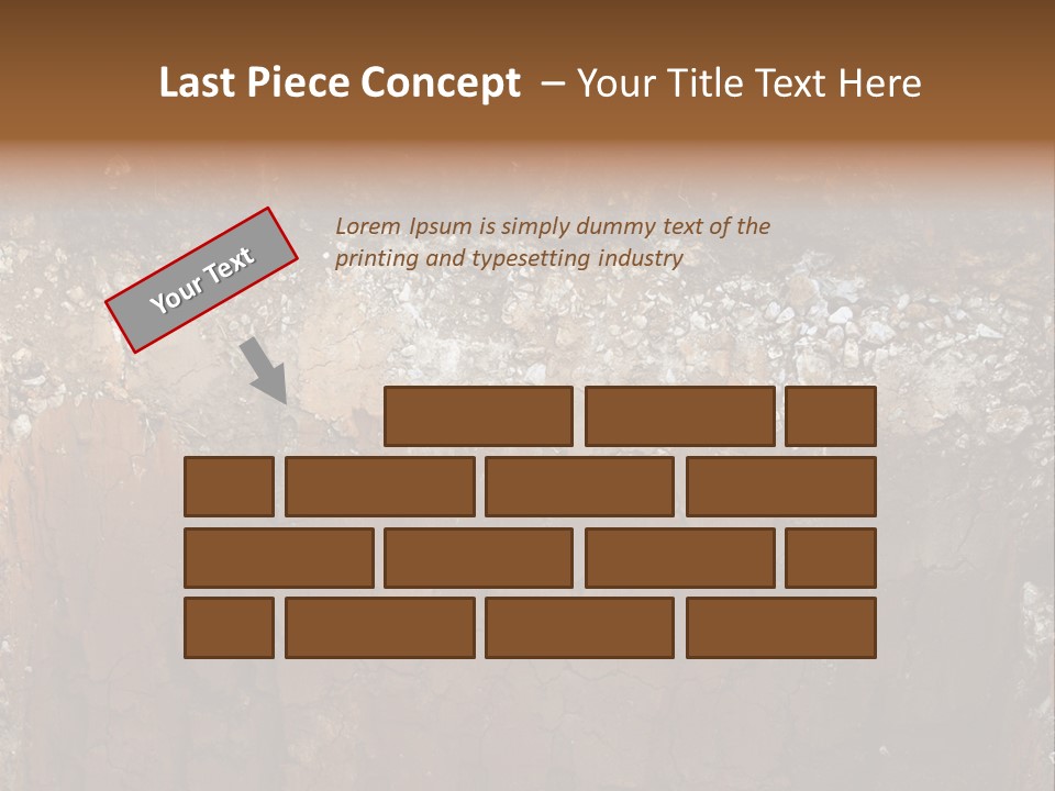 Layered Topsoil View PowerPoint Template