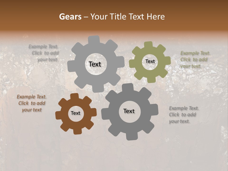 Layered Topsoil View PowerPoint Template