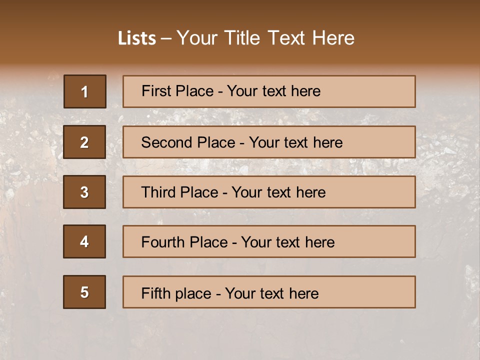 Layered Topsoil View PowerPoint Template