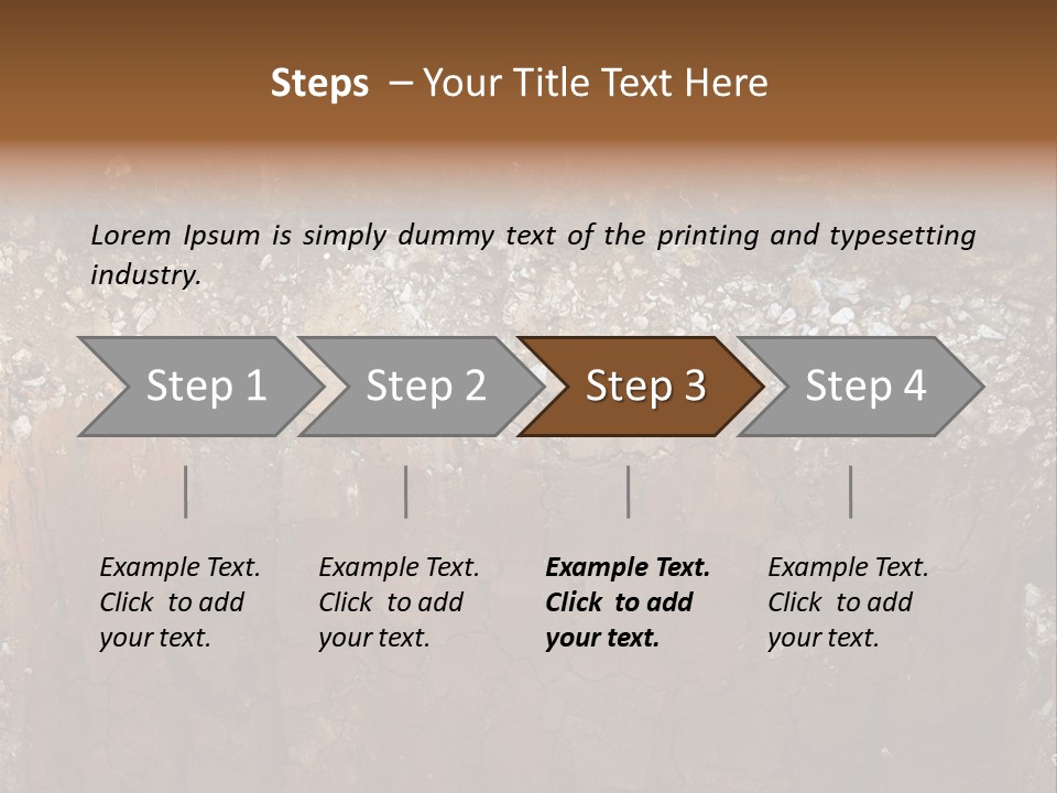 Layered Topsoil View PowerPoint Template