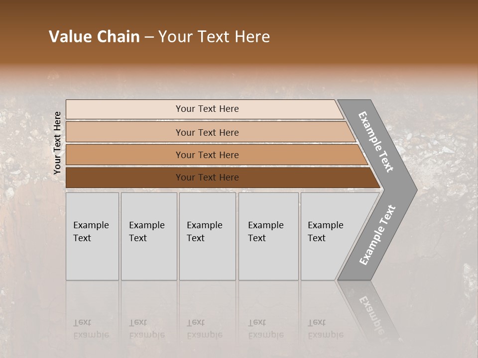 Layered Topsoil View PowerPoint Template